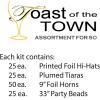 Beistle Silver Entertainer Party Favors, 1 Assortment Per Package(Silver/Gold/Black)