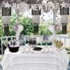 Beistle Silver Happy New Year Decorations Banner, 8.5” x 7’- Sparkling NYE Party Supplies, Made In The USA Since 1900