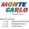The Monte Carlo Asst for 10 (NO RETAIL PRICE ON CARTON) Party Accessory  (1 count)