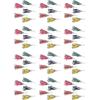 Beistle 100-Person Fringed Trumpets, Yellow, Pink, Red, Green, & Blue Noisemakers, New Years Eve Horns, Party Accessories for Gatherings & Celebrations, 7”