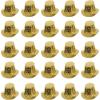 Beistle 25 Piece Gold Rush Paper Top Hats For Happy New Year’s Eve Party Supplies