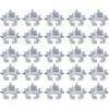 Beistle 25 Piece Silver Happy New Year Headband Tiaras NYE Party Favors Supplies, One Size