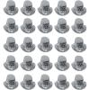 Beistle 25-Person Happy New Year Platinum Hi-Hats, Silver NYE Headwear, New Years Eve Party Top Hats, Sparkling Party Favors & Accessories, One Size(25 Piece)