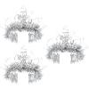 Beistle 50 Piece Happy New Year Tiaras NYE Party Favors, Photo Booth Props, Made in USA Since 1900, One Size, Silver/White