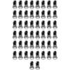 Beistle 50 Piece Swing Tiaras, Black/Silver
