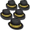 Beistle 88106-GD25 25Piece Chairman Gold Hat, Black/Gold,