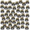 Beistle Black and Gold Happy New Year Regal Tiaras – 50-Pack Glittered NYE Headbands with Metallic Fringe and Crown Design for Midnight Celebrations, Countdown Events and HNY Party Supplies(Classic)