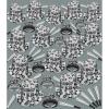 Beistle Gem-Star Silver Deluxe New Year’s Eve Assortment – 100-Person Black and Silver Party Kit with Foil Hats, Glittered Tiaras, Fringed Tiaras and Horns for NYE Countdowns and Midnight Celebrations
