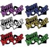 Beistle Happy New Year Cardstock Paper Glittered Novelty Eye Glasses 12 Piece Party Favors, One Size, Blue/Green/Gold/Purple/Red/Silver