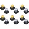 Beistle Happy New Year Lights Hi-Hats Set of 12 Festive Foil Party Favors, Glamorous NYE Accessories for Countdown Celebrations and Events, One Size, Black/Gold/Silver