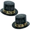Beistle New Year Star Topper Party Favors, Black/Gold, 25 Hats Per Package