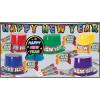 Beistle Rainbow Blast New Year Assortment for 10 People – Colorful Hats Tiaras Horns Centerpiece Streamer and Serpentine Throws for New Year’s Eve Celebrations and Midnight NYE Countdown Parties