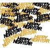 Happy New Year Fanci-Fetti (black & gold) Party Accessory  (1 count) (.5 Oz/Pkg)