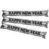 Metallic Gold And Black Noise Maker Party Sticks(Black and Silver)