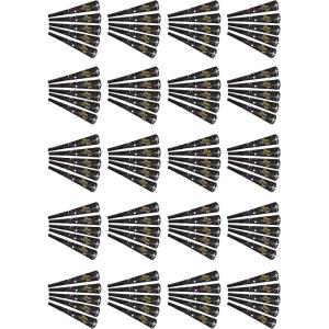 Beistle 100 Piece Happy New Year Shimmer Horns Noisemaker Party Favors and Supplies, 9″, Black/Silver/Gold
