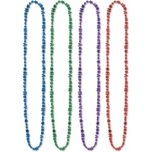 Beistle 144-Piece Assorted Color Bulk Happy New Year Beads-of-Expression, 36-Inch