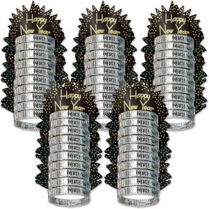 Beistle 50 Piece Sparkling Gold Tiaras, Black/Gold
