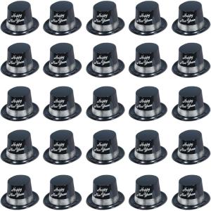 Beistle 88629-25BK 25-Piece Silver Legacy Toppers(25 Piece)