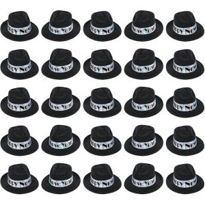 Beistle 88659-25 25-Piece Swingin’ Silver Fedoras(25 Piece)
