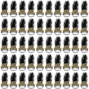 Beistle 88764B 50-Piece KG50 Black and Gold Swing Tiara