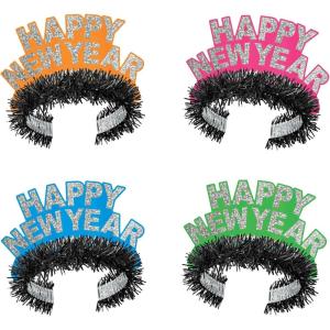 Beistle Kitchen New Year Tiaras(Multicolor)