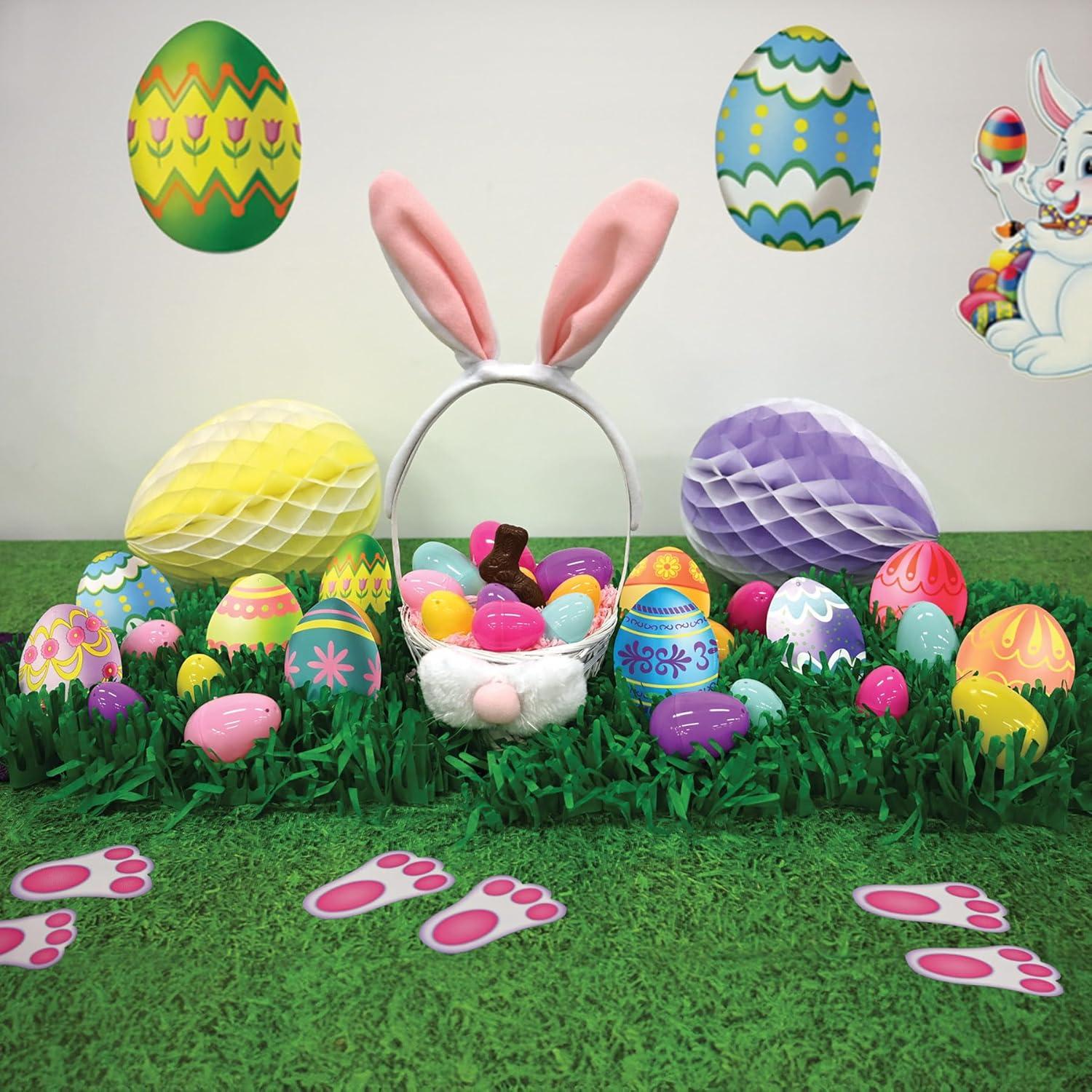 image:imageBeistle Mini Easter Egg Cutouts  10 Pack DoubleSided Colorful Cardstock Paper Decorations for Spring Parties Easter Brunches Seasonal Displays and Basket Backdrops 45