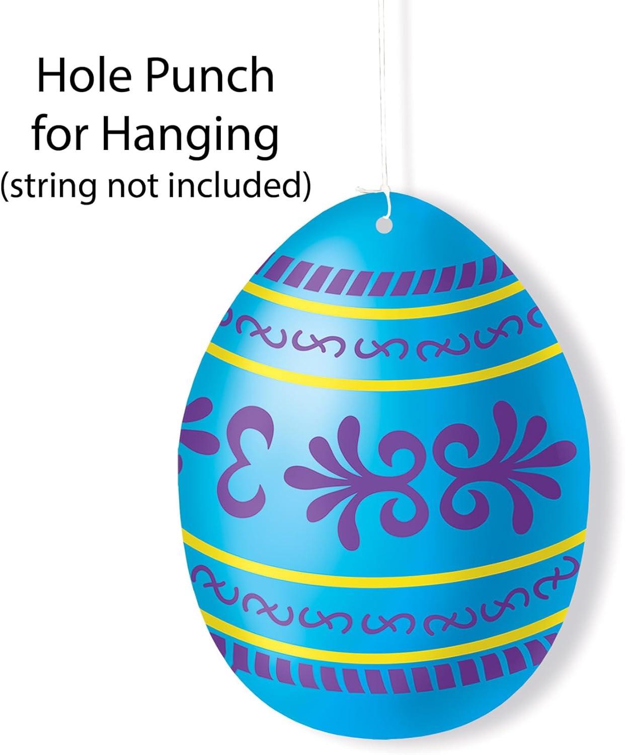 image:imageBeistle Mini Easter Egg Cutouts  10 Pack DoubleSided Colorful Cardstock Paper Decorations for Spring Parties Easter Brunches Seasonal Displays and Basket Backdrops 45