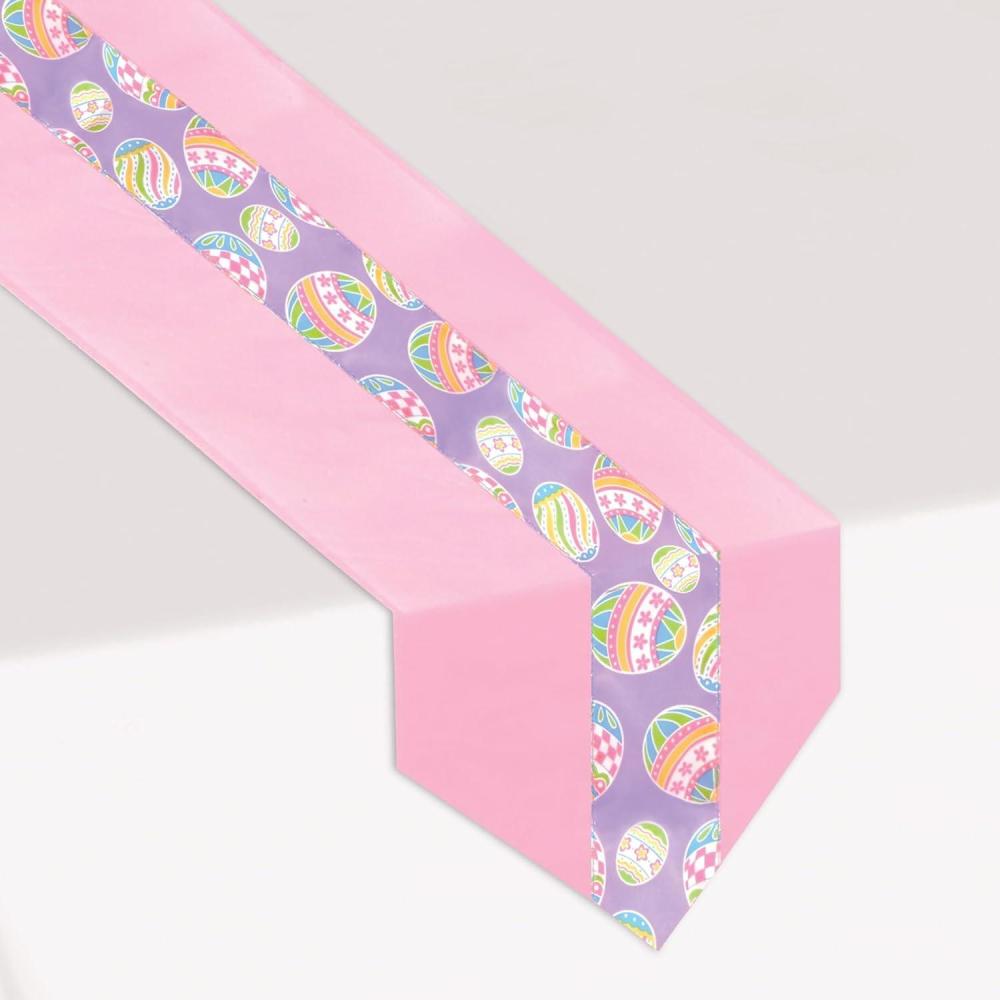 image:imageEaster Eggs Fabric Table Runner Party Accessory 1 count 1Pkg
