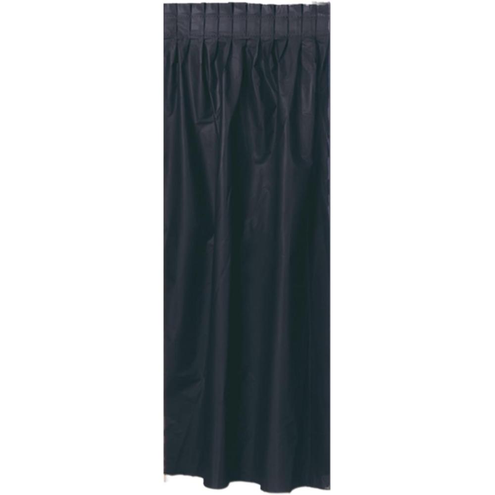 image:imageMasterpiece Plastic Table Skirting black Party Accessory  1 count 1Pkg