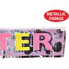 Beistle 1-Pack Metallic Happy Easter Fringe Banner for Parties, 8 by 5-Feet