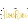 Beistle 2 Piece Gold He Is Risen Banners Easter Decorations Religious Party Décor