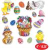Beistle Easter Basket & Friends Cutouts, 28 Pieces, 4”-15.25” – Assorted Bunny & Spring Decorations