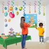 Beistle Easter Egg Cutouts, 20 Pieces – Assorted Colorful Spring Holiday-Themed Paper Decorations