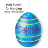Beistle Mini Easter Egg Cutouts – 10 Pack, Double-Sided Colorful Cardstock Paper Decorations for Spring Parties, Easter Brunches, Seasonal Displays, and Basket Backdrops, 4.5”