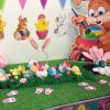 Easter Bunny Paw Prints Window Clings(Pink)