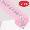 Easter Eggs Fabric Table Runner Party Accessory (1 count) (1/Pkg)