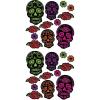 Beistle , 24 Piece Day of the Dead Sugar Skull Cutouts, 4″ – 15″