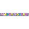 Beistle 1-Pack Metallic Happy Easter Fringe Banner for Parties, 8 by 5-Feet