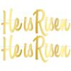 Beistle 2 Piece Gold He Is Risen Banners Easter Decorations Religious Party Décor