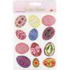 Beistle 4-Pack Easter Egg Stickers Sheet, 4-3/4 by 7-1/2-Inch Sheet