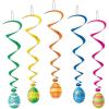 Beistle 5-Pack Easter Egg Whirls for Parties, 3-Feet 4-Inch