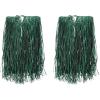 Beistle Adult Raffia Hula Skirts – 2-Pack Green Tropical Luau Costume Skirts with Adjustable Tie Waist for Hawaiian Theme Parties, Summer Beach Events and Island Celebrations, 31” W x 28″ L