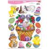 Beistle Easter Basket & Friends Window Clings, 13 Clings Total – Colorful Spring Party Decorations(12″ x 17″ Sh)