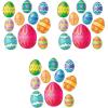 Beistle Easter Egg Cutouts, 30 Pieces – Assorted Colorful Spring Holiday-Themed Paper Decorations(30 piece)