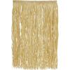 Beistle Extra Large Hula Skirt, Natural Color with Elastic Waistband, Tropical Hawaiian Luau Costume Accessory for Beach Parties, Adult 36″ W x 28″ L