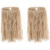 Beistle Mini Paper Grass Hula Skirts for Hawaiian Luau Tropical Theme Birthday Party Supplies Costume Accessories(Natural)