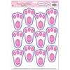 Easter Bunny Paw Prints Window Clings(Pink)
