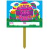 Plastic Easter Egg Hunt Yard Sign Party Accessory (1 count)