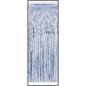 2-Ply FR Metallic Table Skirting (silver) Party Accessory  (1 count)