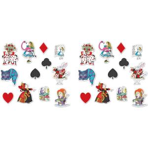 Beistle , 24 Piece Alice in Wonderland Cutouts, 6″ to 12″, Multicolor